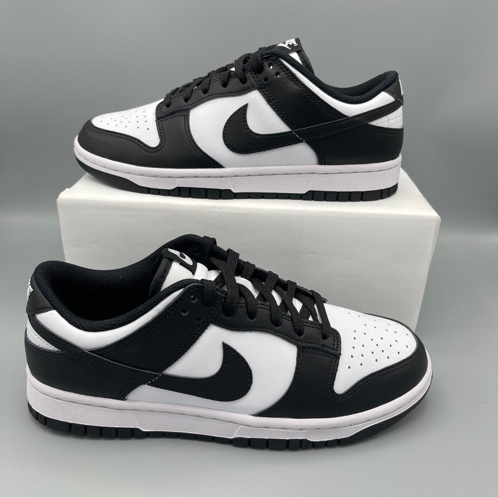 Women's Shoes Nike Dunk Low Panda White/Black - Picture 13 of 15